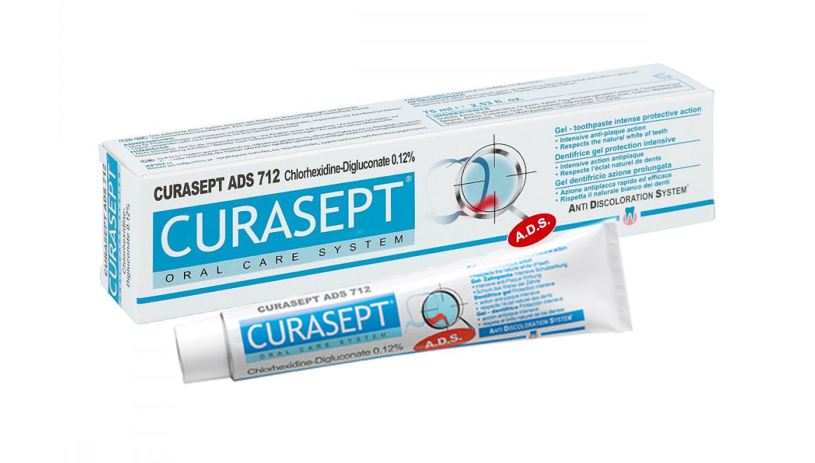 Pasta do zębów CURASEPT ADS 712 z chlorheksydyną 0,12%